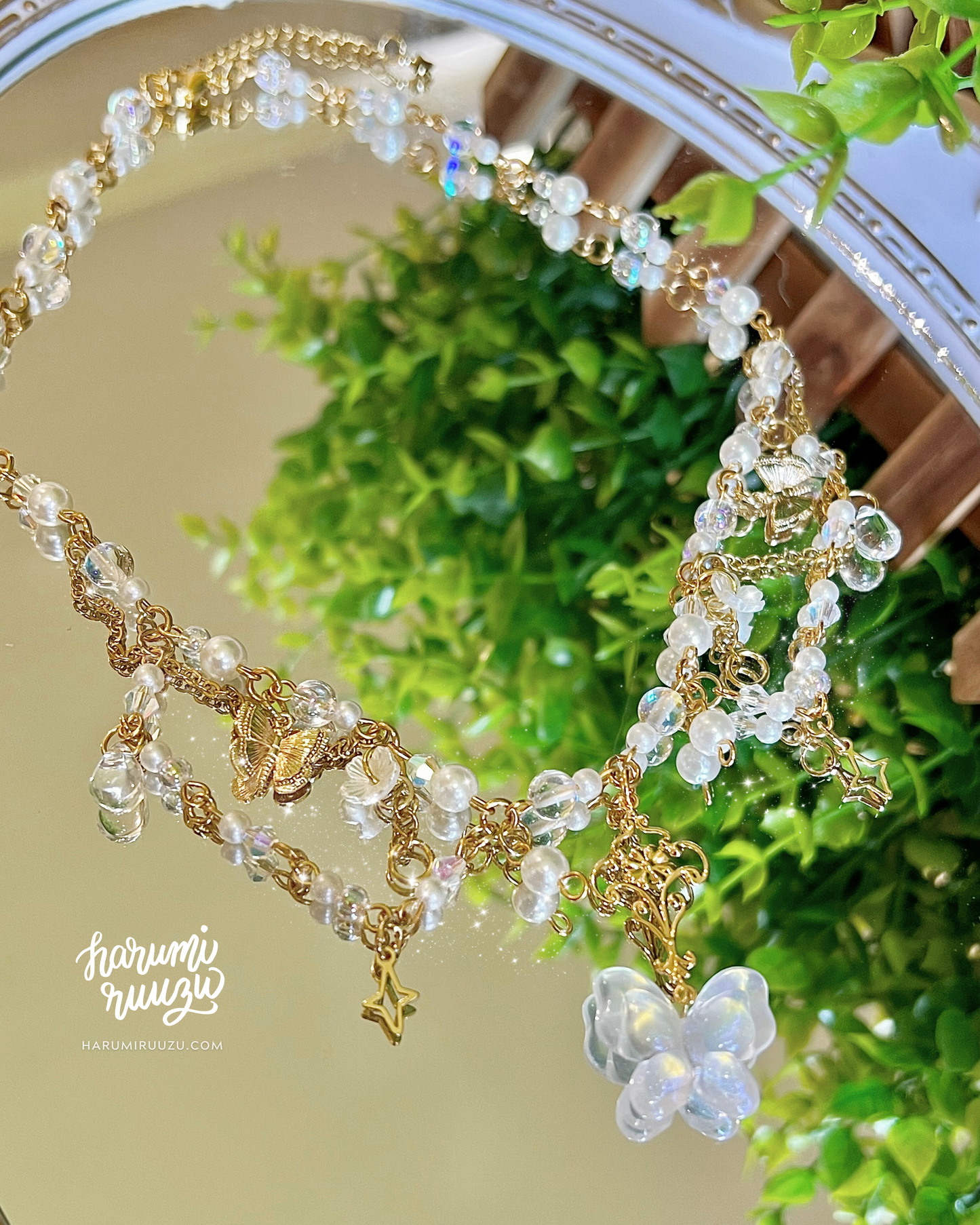 Fairycore Butterfly Handmade Necklace by harumiruuzu