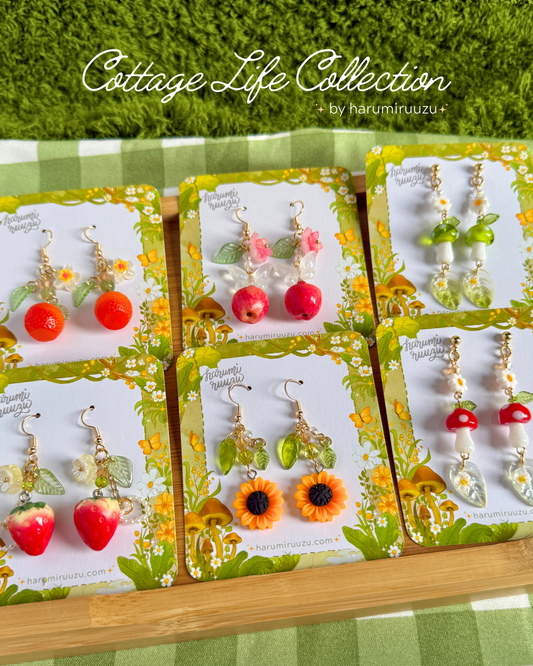 The Cottage Life Collection Handmade Earrings by harumiruuzu