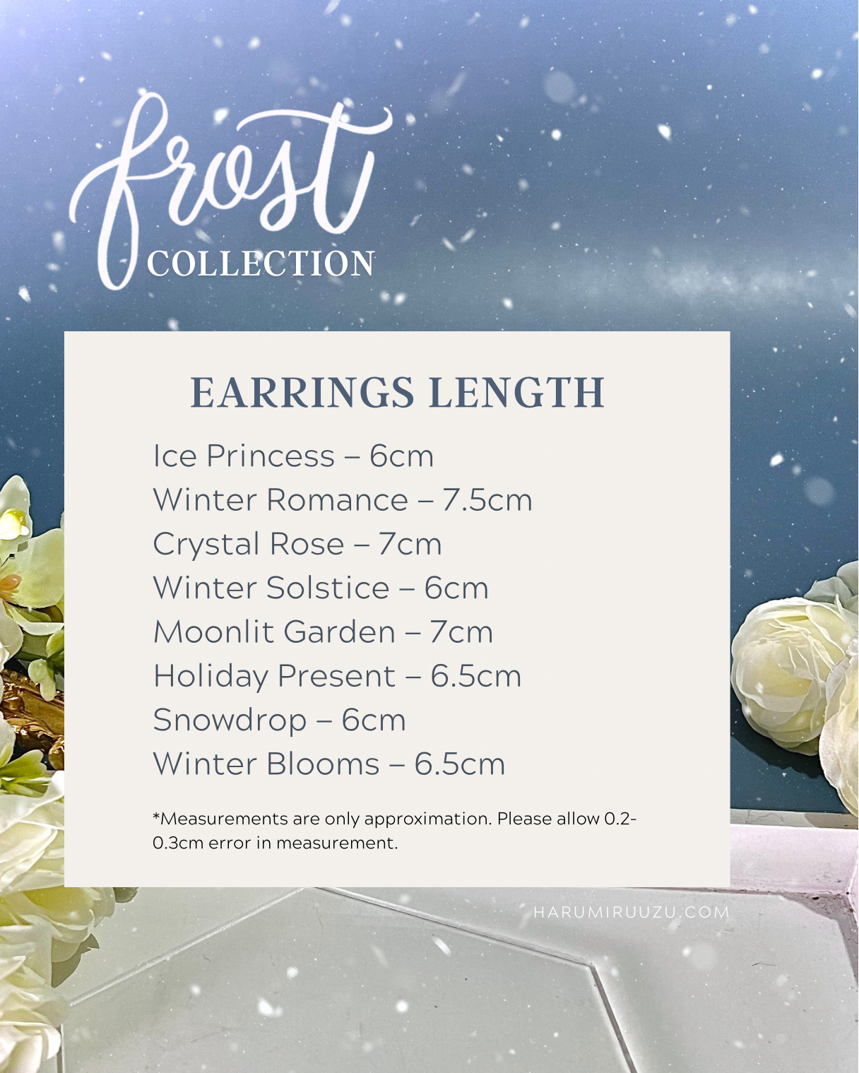 Frost Collection Handmade Earrings