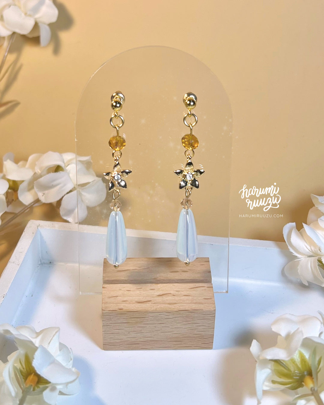 Histoire des Fleurs Collection Handmade Floral Earrings