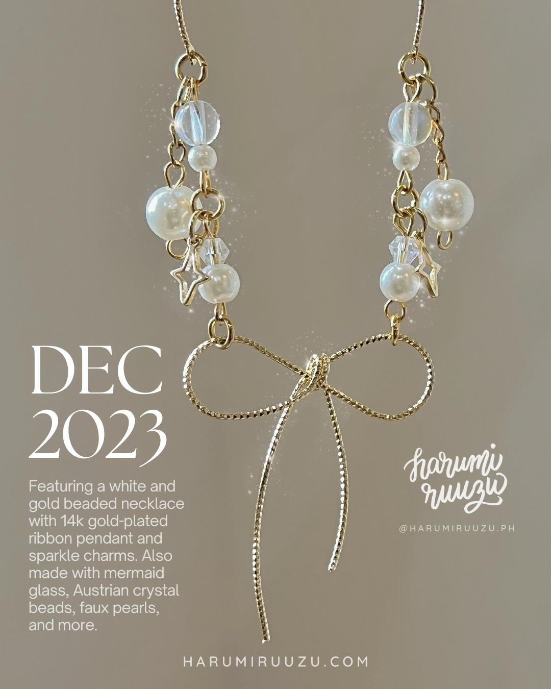 December 2023 Necklace of the Month by Harumiruuzu (Pre-order)