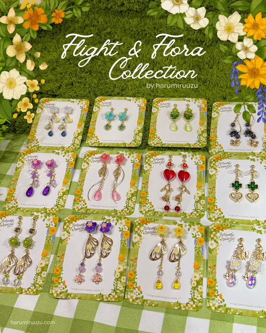 Flight & Flora Handmade Earrings Collection