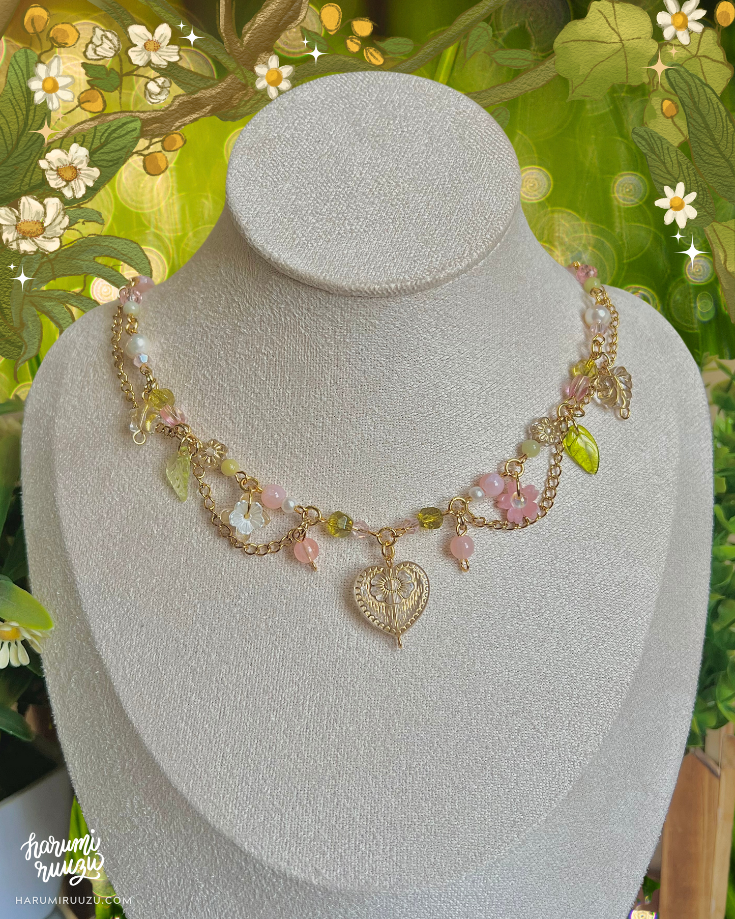 Echoes of Earth Collection Handmade Necklace by harumiruuzu