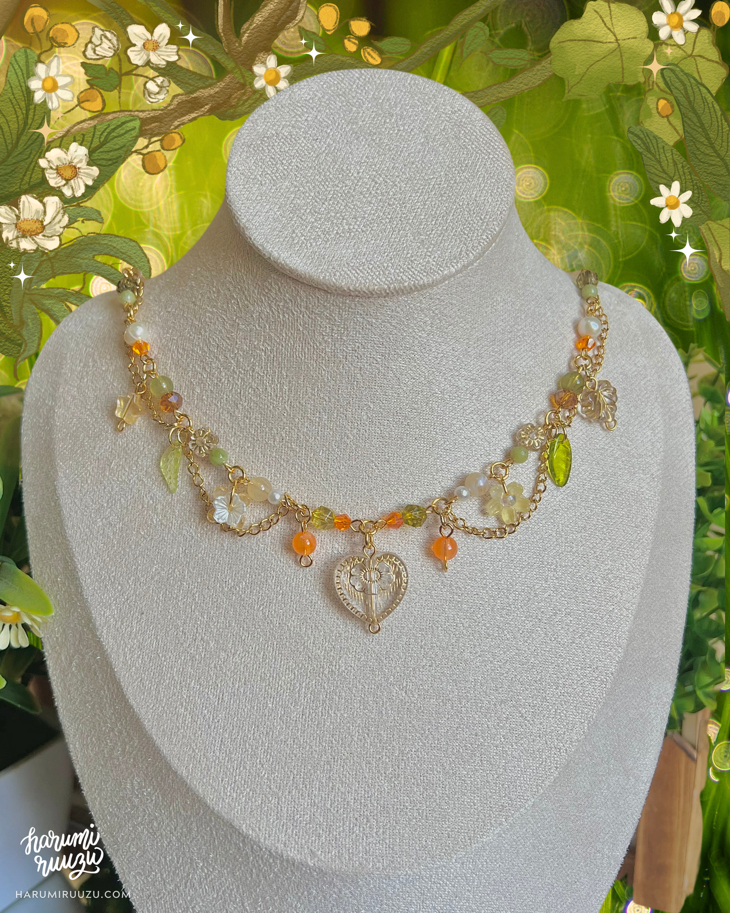 Echoes of Earth Collection Handmade Necklace by harumiruuzu