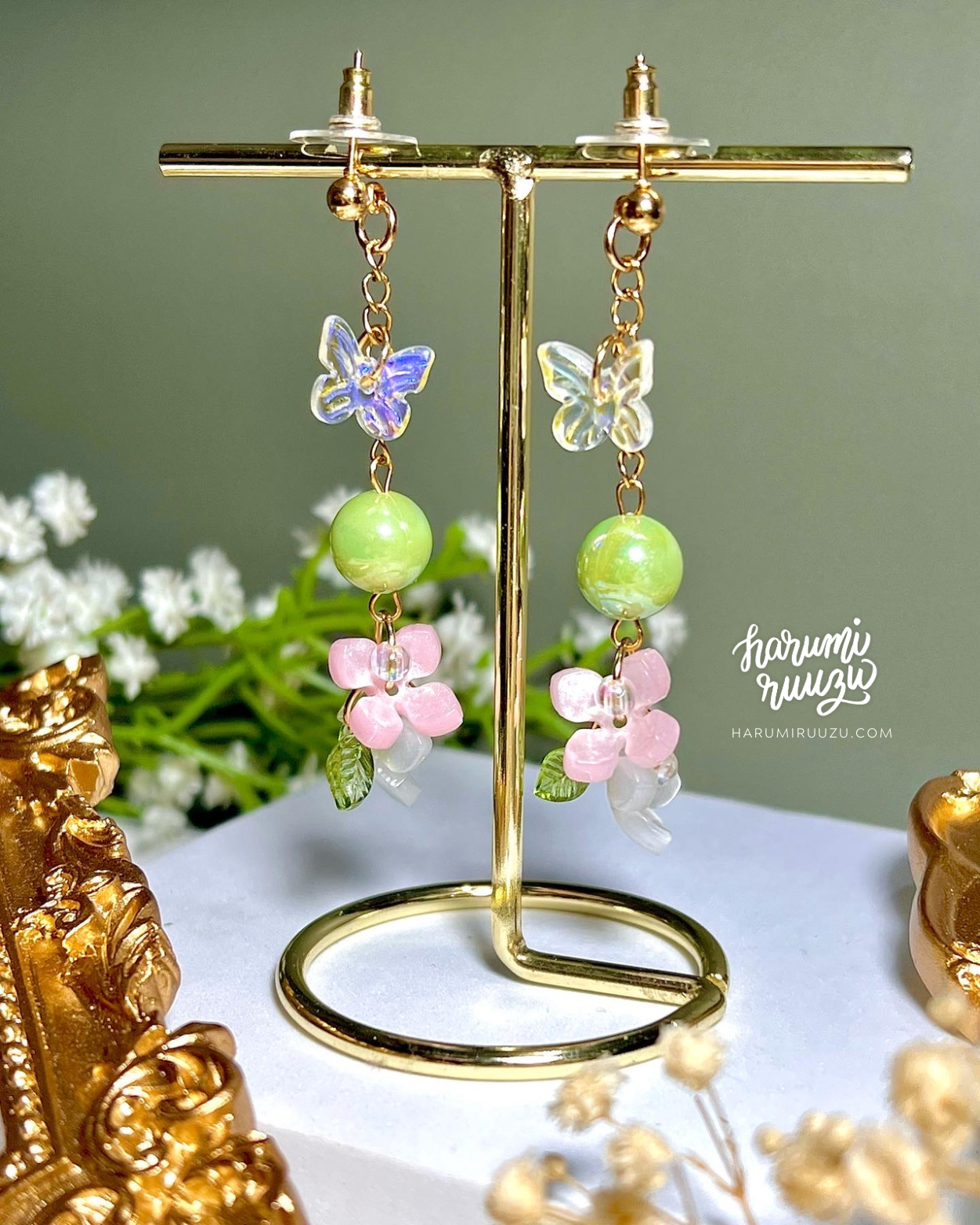 Springtime Blossoms Collection Handmade Floral Earrings