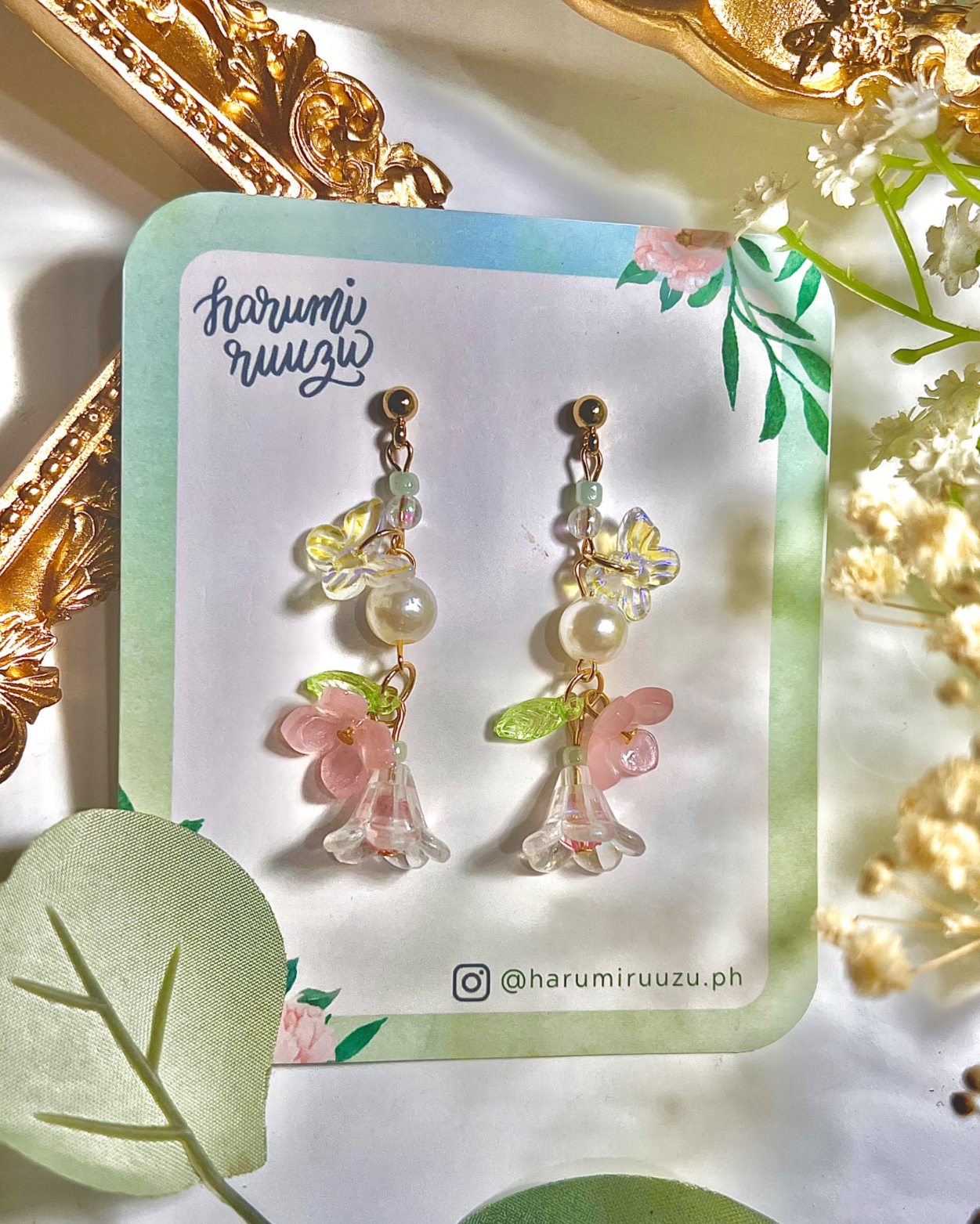 Springtime Blossoms Collection Handmade Floral Earrings