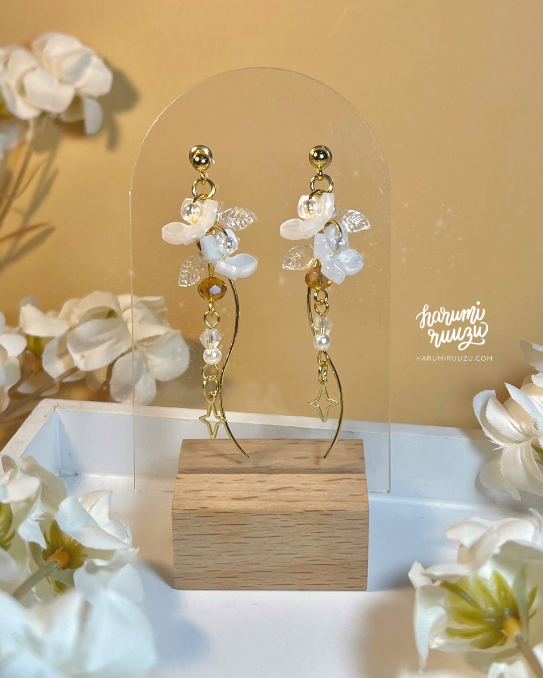 Histoire des Fleurs Collection Handmade Floral Earrings