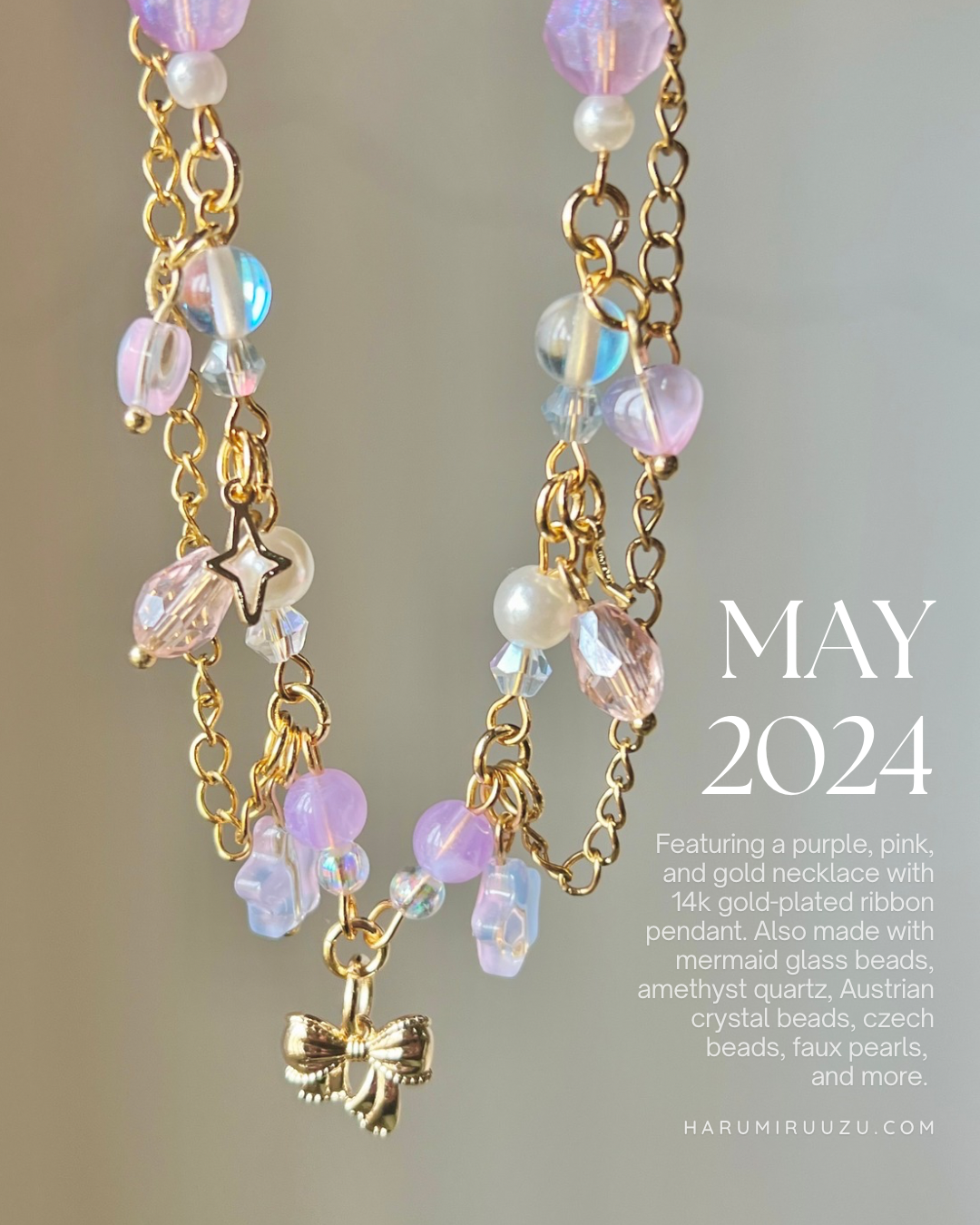 May 2024 Necklace of the Month by Harumiruuzu (Pre-order)