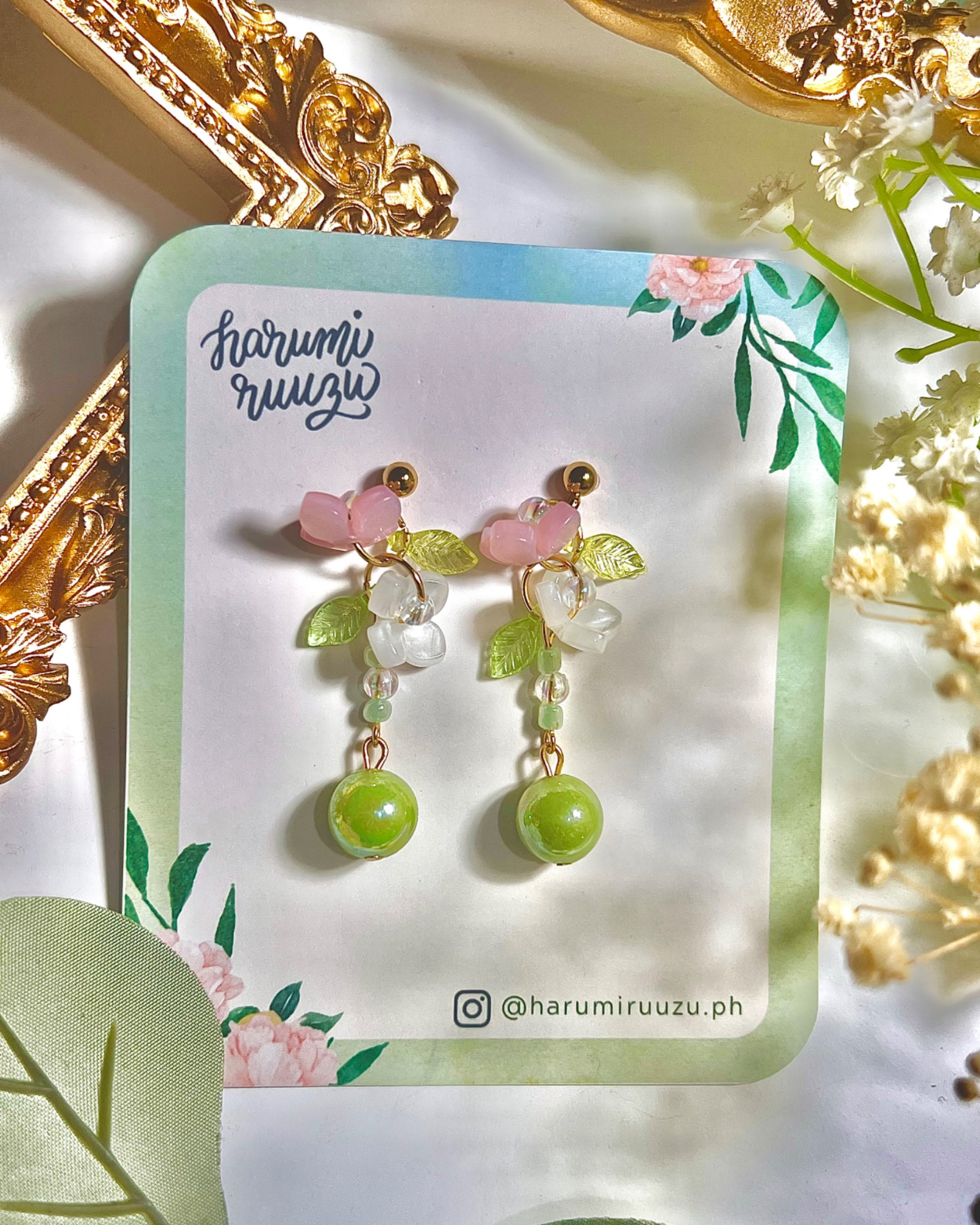 Springtime Blossoms Collection Handmade Floral Earrings