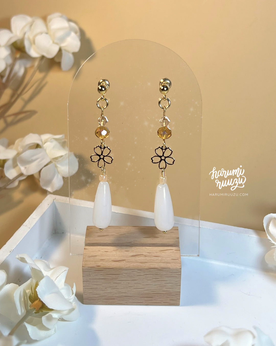 Histoire des Fleurs Collection Handmade Floral Earrings