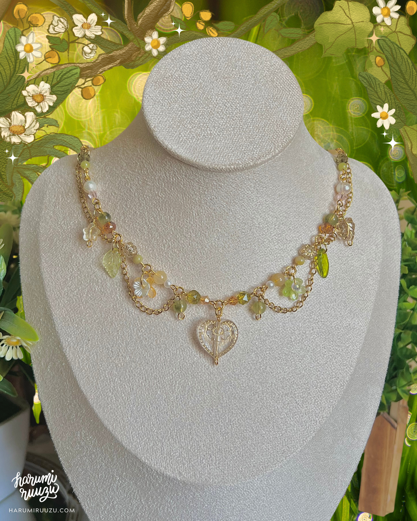 Echoes of Earth Collection Handmade Necklace by harumiruuzu