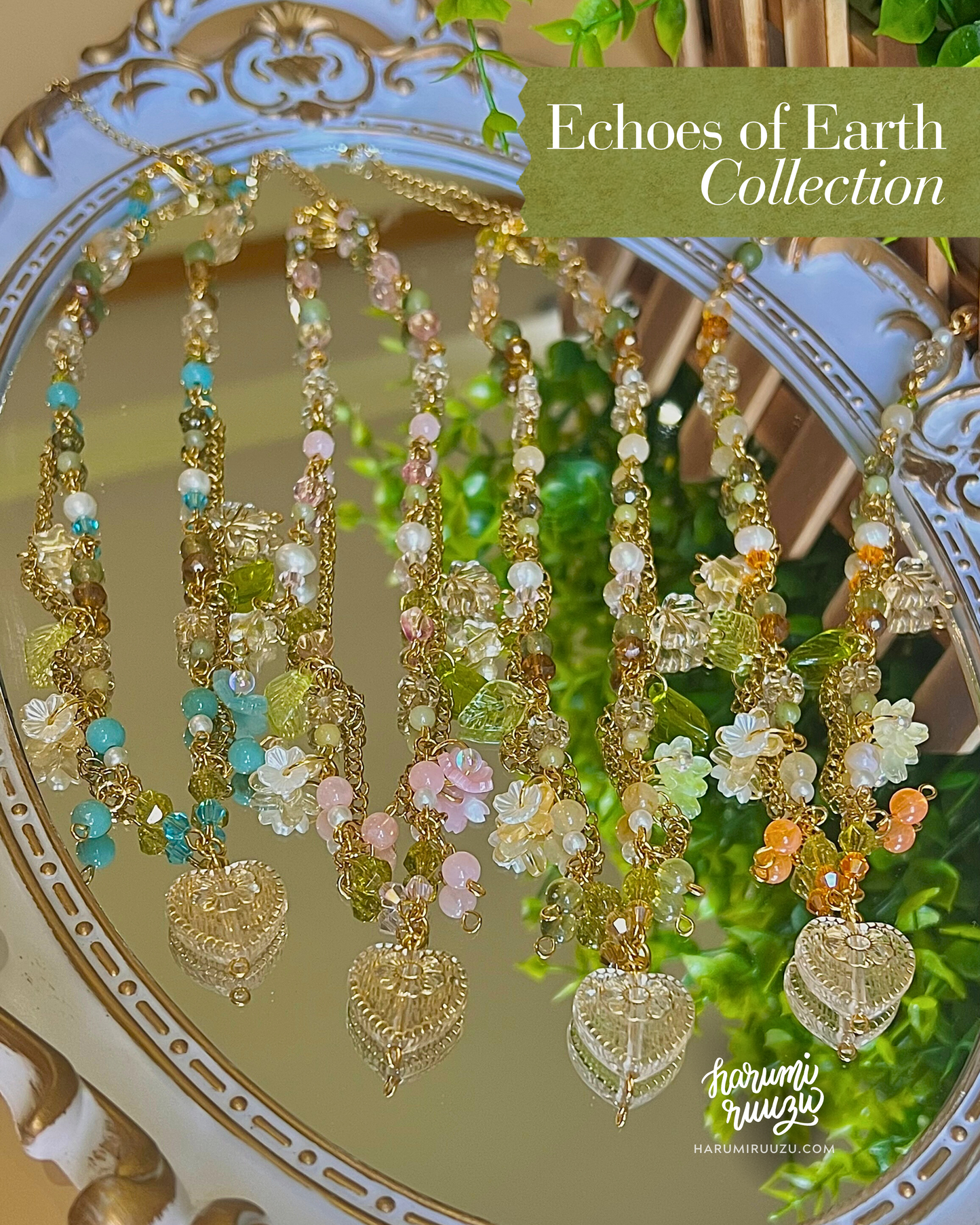 Echoes of Earth Collection Handmade Necklace by harumiruuzu
