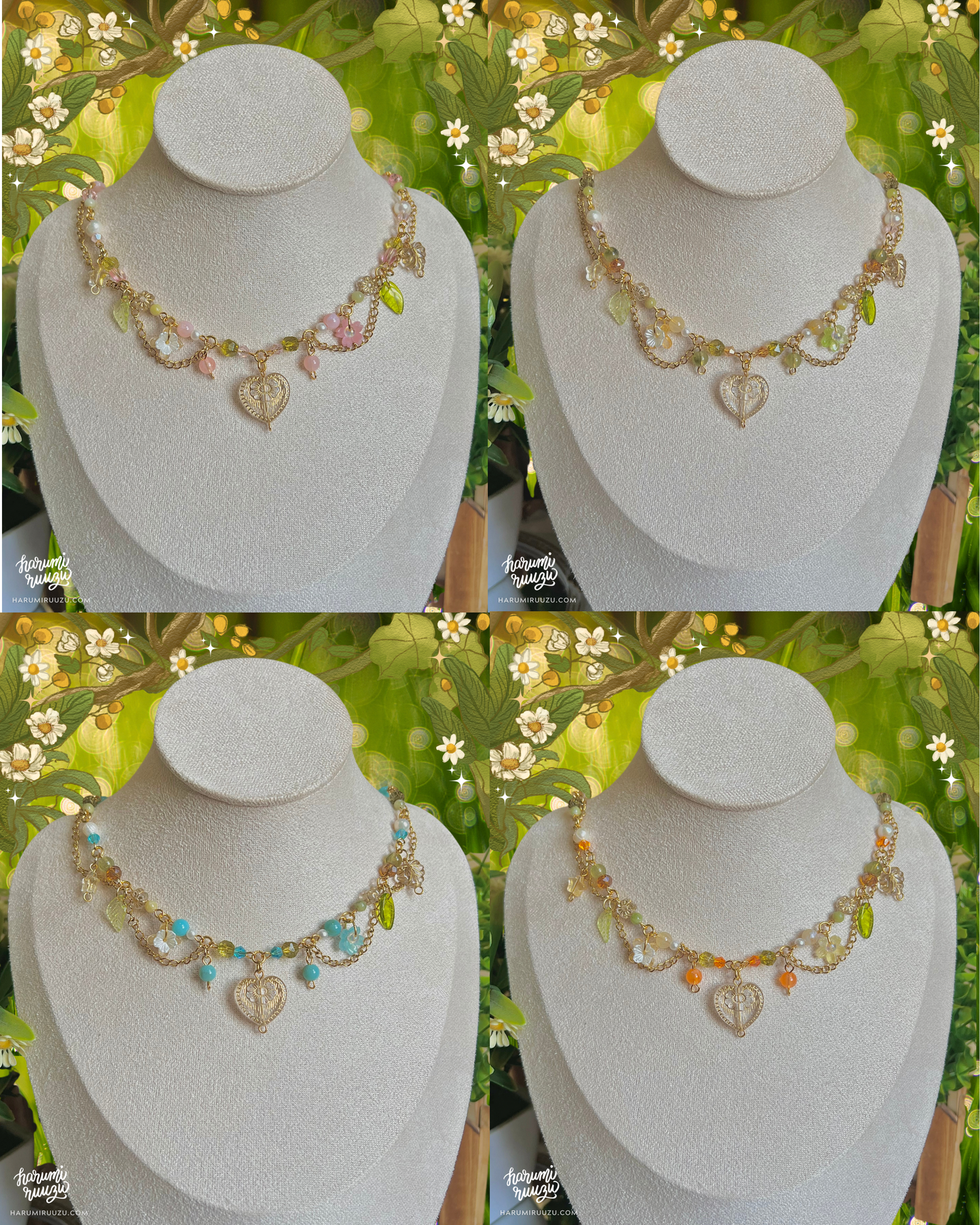 Echoes of Earth Collection Handmade Necklace by harumiruuzu