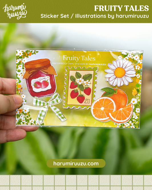 Fruity Tales Sticker Set by harumiruuzu (Vinyl & Waterproof)