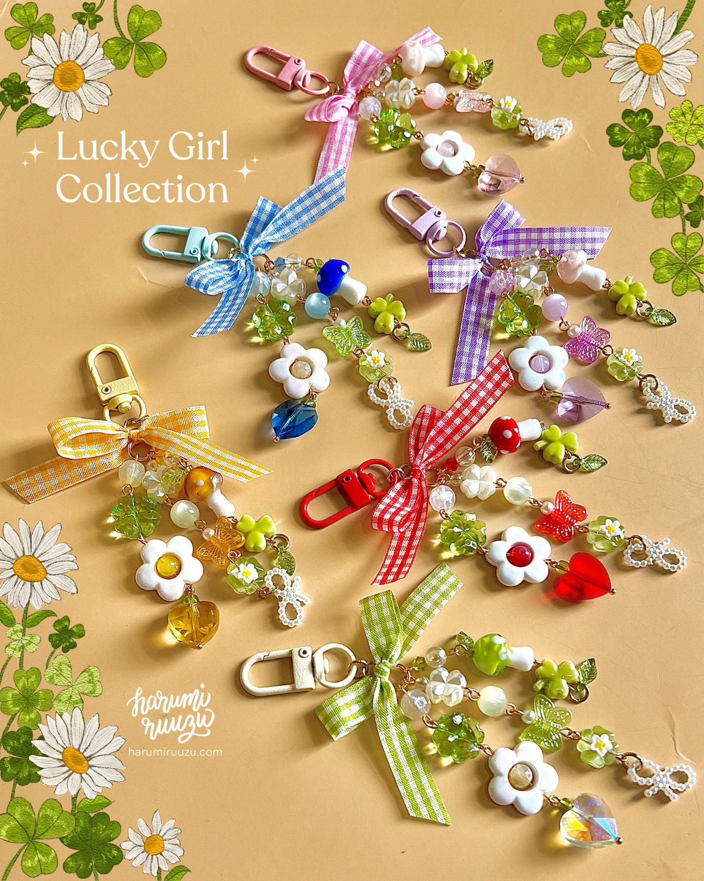 Lucky Girl Collection Handmade Keychain