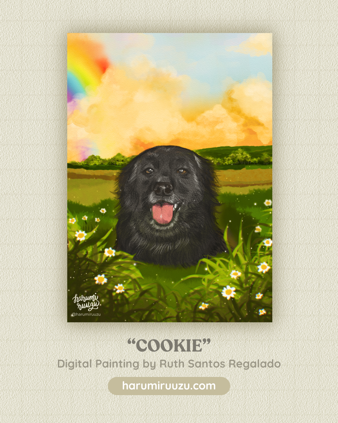 "Cookie" Matte Laminated Art Print - Original Art by Ruth Santos Regalado